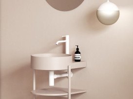 Раковина для ванной Ravak Yard 400 40,5х50 см керамика Alabaster Pink XJX0G240000