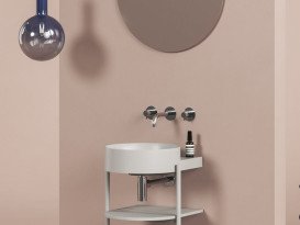 Раковина для ванной Ravak Yard 400 40,5х50 см керамика дымчато-серый XJX0O040000