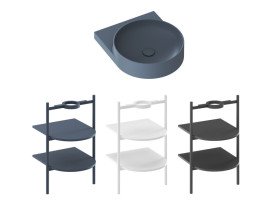 Раковина для ванної кімнати Ravak Yard 400 40,5х50 см кераміка Deepsea Blue XJX07040000