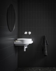 Раковина для ванної кімнати Ravak Yard 450 C 45х45 см кутова без отвору під змішувач кераміка білий XJX01045000