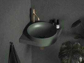 Раковина для ванної кімнати Ravak Yard 450 C 45х45 см кутова кераміка Grey Green XJX08245000