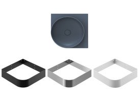 Раковина для ванної кімнати Ravak Yard 450 C 45х45 см кутова кераміка Deepsea Blue XJX07045000