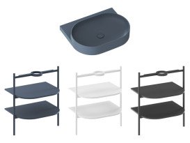 Раковина для ванной Ravak Yard 600 60,5х50 см керамика Deepsea Blue XJX07260000