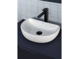 Раковина для ванної кімнати Roca Optica 45х30 см сантехнічна кераміка білий матовий A327C10620