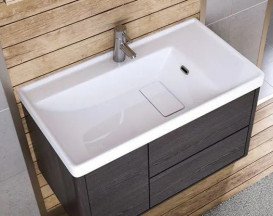 Раковина для ванной Sanwerk Quattro 80х45 см фарфор белый UV0000130