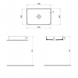 Раковина для ванной Sanwerk Rapid 50x35 см керамика белый UV0000161