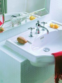 Раковина для ванной Simas Arcade полувстраиваемая 67х49 см фаянс белый AR 835