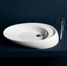 Раковина для ванної Simas Bohemien накладна 76х46 см фаянс білий BO 12