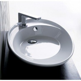 Раковина для ванної Simas Bohemien накладна 76х46 см фаянс білий BO 12