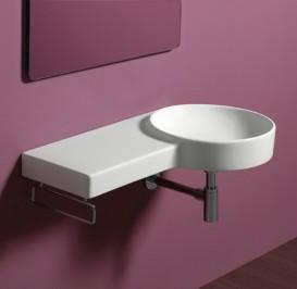 Раковина для ванной Simas Flow подвесная 87х49,5 см фаянс белый FL 05