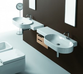 Раковина для ванной Simas Flow подвесная 115х50 см фаянс белый FL 22