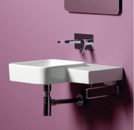 Раковина для ванної Simas Flow підвісна 57,5х50 см фаянс білий FL 21