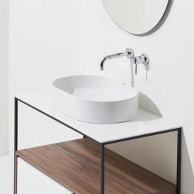 Раковина для ванної Simas Folio 60x40 см кераміка білий FO02