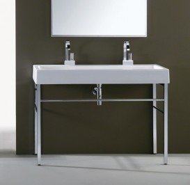 Раковина для ванної Simas Frozen накладна 121х50,5 см фаянс білий U 120