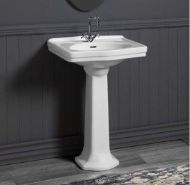Раковина для ванної Simas Londra на п'єдестал 58х45 см фаянс білий LO 914