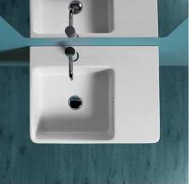 Раковина для ванной Simas Quasar подвесная 60х45 см фаянс белый QU60S