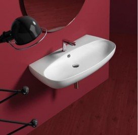 Раковина для ванної Simas Vignoni накладна/підвісна 100х52 см фаянс білий VI 12