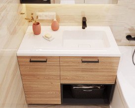 Раковина для ванной Snail Ария R 100х50 см литьевой мрамор белый 166R