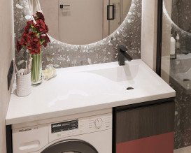 Раковина для ванной Snail Феникс R 100х50 см литьевой мрамор белый 159R