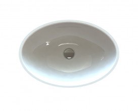 Раковина для ванної Snail Фієста 52х35 см ливарний мармур білий 174