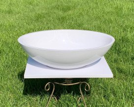 Раковина для ванної Snail Фієста 52х35 см ливарний мармур білий 174