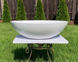 Раковина для ванної Snail Фієста 52х35 см ливарний мармур білий 174