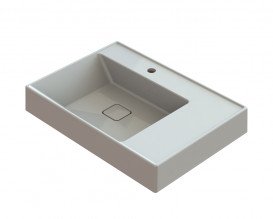 Раковина для ванної Snail Німфа 70х50 см ливарний мармур білий 160