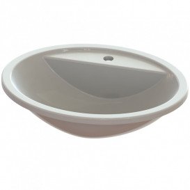 Раковина для ванної Snail Омега 55,5х43,5 см ливарний мармур білий 151