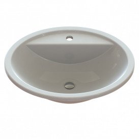 Раковина для ванной Snail Омега 55,5х43,5 см литьевой мрамор белый 151