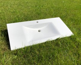 Раковина для ванной Snail Орфей 99х48,5 см литьевой мрамор белый 165