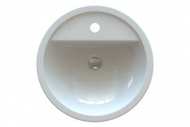 Раковина для ванной Snail Рондо Ø42,5 см литьевой мрамор белый 149