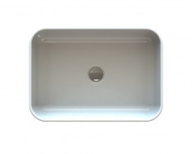 Раковина для ванной Snail Тифани 54х38 см литьевой мрамор белый 176