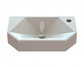 Раковина для ванної Snail Тритон R 45х26 см ливарний мармур білий 158R