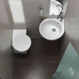 Раковина для ванної кутова Hatria You & Me 46х46 кріплення зліва санфарфор білий Y0H601