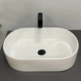 Раковина для ванної кімнати VBI Alano 55,5×34,5 см кераміка білий VBI-012615