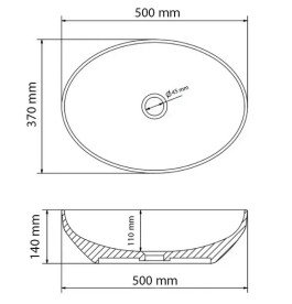 Раковина для ванної кімнати VBI Alvito 50×37 см кераміка білий VBI-012613
