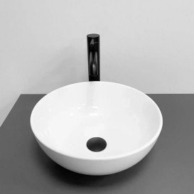 Раковина для ванной VBI Amalfi  ⌀36 см керамика белый глянцевый VBI-013402