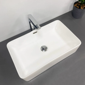 Раковина для ванной VBI ARABBA M 55,5x34 см керамика белый VBI-013502