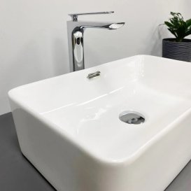 Раковина для ванной VBI ARABBA M 55,5x34 см керамика белый VBI-013502