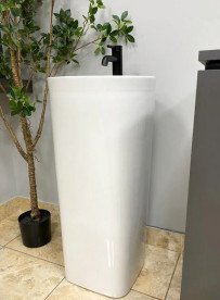 Раковина для ванної VBI Asola підлогова ⌀40 см кераміка білий VBI-019019