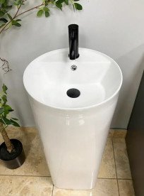 Раковина для ванної VBI Asola підлогова ⌀40 см кераміка білий VBI-019019