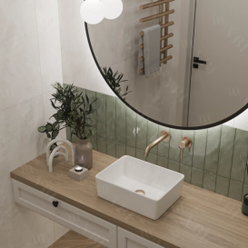 Раковина для ванной VBI Asti 41x30,5 см керамика белый VBI-013001