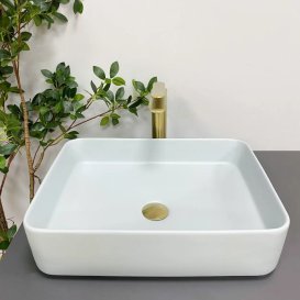 Раковина для ванної кімнати VBI ATRANI 50,5x38 см кераміка димчатий синій VBI-013602