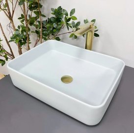 Раковина для ванної кімнати VBI ATRANI 50,5x38 см кераміка димчатий синій VBI-013602