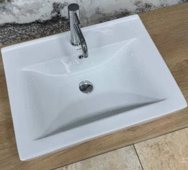 Раковина для ванної кімнати VBI Bagnara 60×45 см кераміка білий VBI-018062