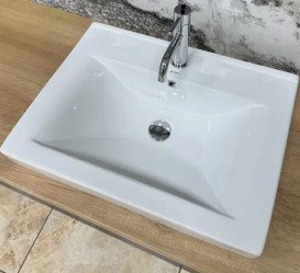 Раковина для ванної кімнати VBI Bagnara 60×45 см кераміка білий VBI-018062