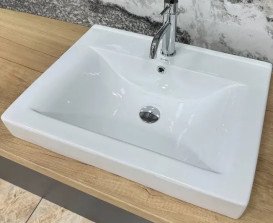 Раковина для ванної кімнати VBI Bagnara 60×45 см кераміка білий VBI-018062