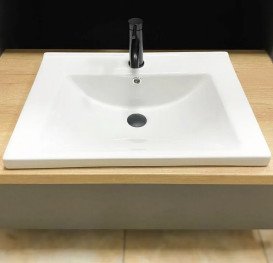 Раковина для ванної кімнати VBI Busso 62×47 см кераміка білий VBI-018045