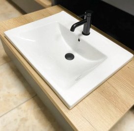 Раковина для ванної кімнати VBI Busso 62×47 см кераміка білий VBI-018045