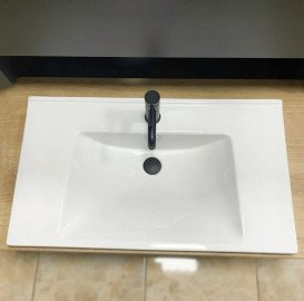 Раковина для ванної кімнати VBI Busso 83×47 см кераміка білий VBI-018046